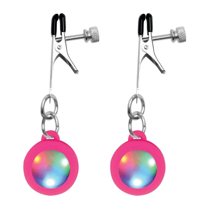 Xr Brands Charmed Female Sex Toys | Silicone Light Up Nipple Clamps Xr Brands Charmed Female Sex Toys | Silicone Light Up Nipple Clamps