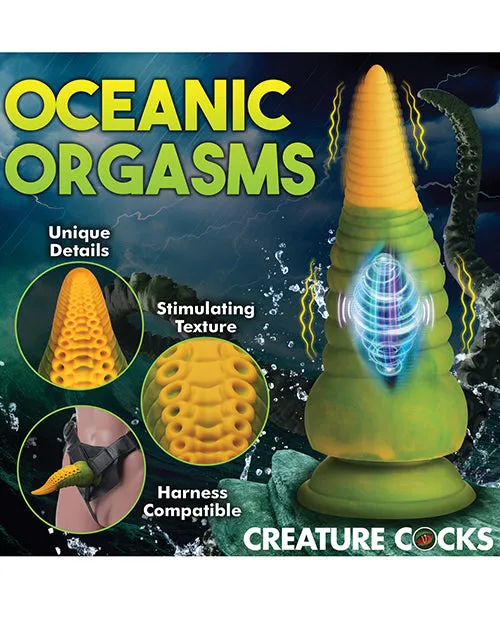 Xr LLC Dildos Creature Cocks Monstropus 20 Vibrating Tentacle Silicone Dildo YellowGreen