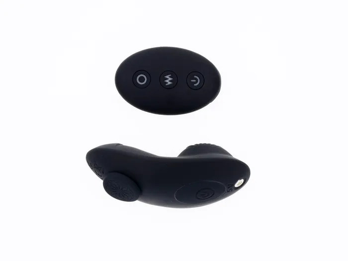 Sportsheets Female Sex Toys Hidden Pocket Strap on With Remote Control Vibrator Black