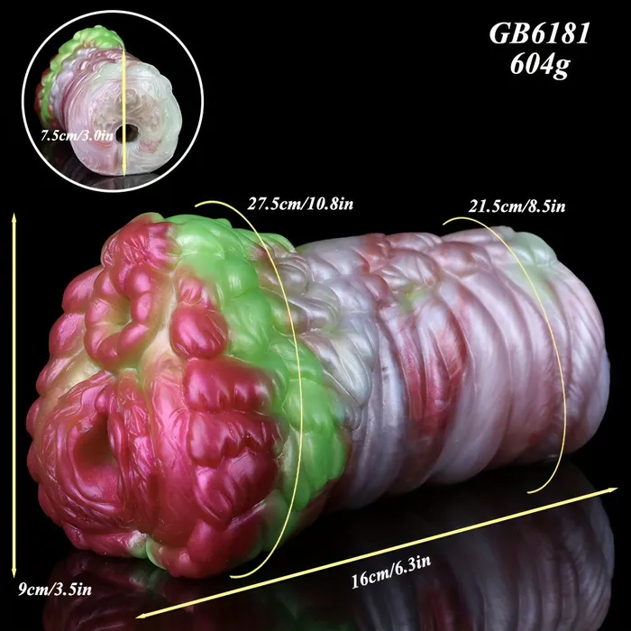 Bristle Monster Silicone Pocket Pussy Penis Exercise Masturbator FRRK Male Sex Toys