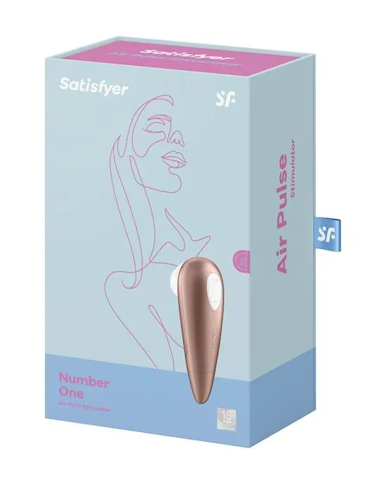 Satisfyer Vibrators Satisfyer Number One Air Pulse Stimulator Clitoral Vibrator kinFriendly Silicone