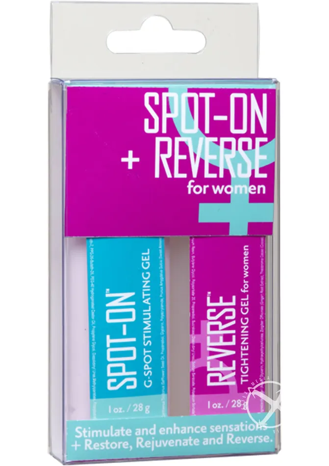 Intimate Enhancements Vibrators Spot On and Reverse For Women Stimulant and Enhancer Kit