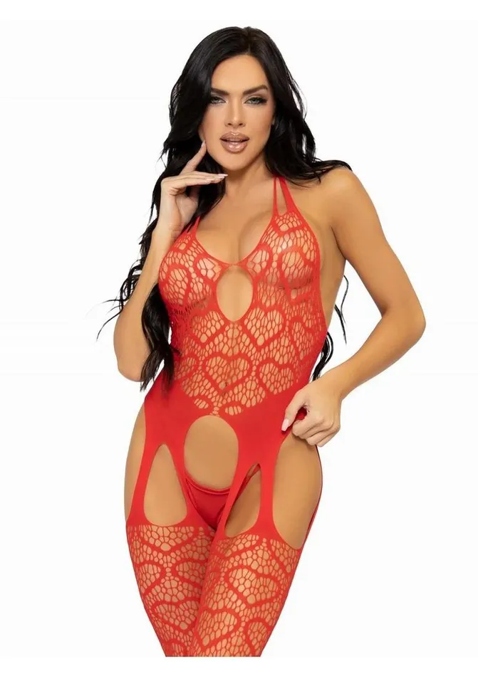 Leg Avenue Seamless Heart Net Suspender Bodystocking Leg Avenue Bodystockings Playsuits Leg Avenue Seamless Heart Net Suspender Bodystocking Leg Avenue Bodystockings Playsuits