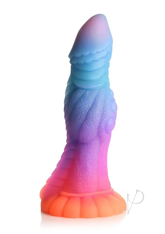 Creature Cocks Galactic Cock Alien Creature Glow in the Dark Silicone Dildo Multicolor Creature Cocks Dildos