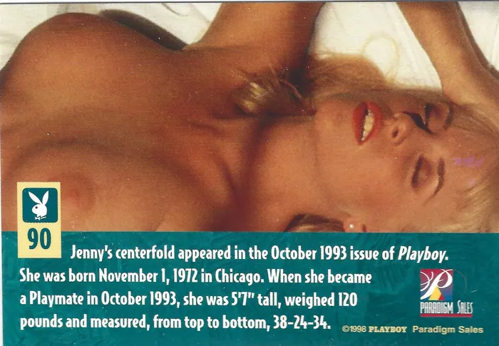Dans Cards Playboy Best Of Jenny McCarthy Card 90 Anal Dans Cards Playboy Best Of Jenny McCarthy Card 90 Anal