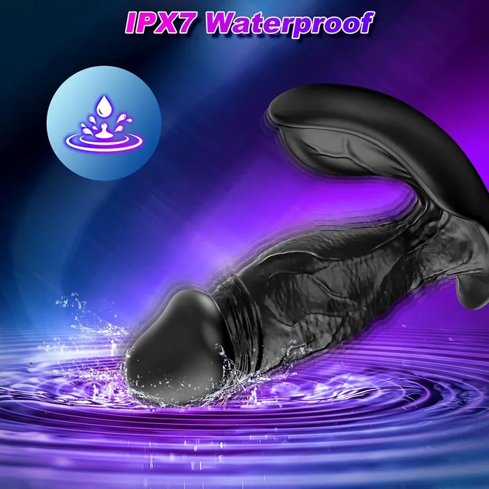Adorime Female Sex Toys Premium Liquid Silicone Dildo Anal Vibrator with 10 Vibrating Modes 47 Inch