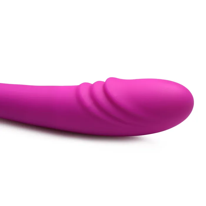 Inmi Female Sex Toys 7X Double Team Silicone Double Dildo with Remote