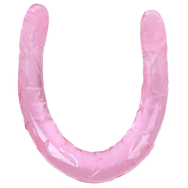 Lusty Age Double Long Soft Jelly Realistic Dildo Female Sex Toys