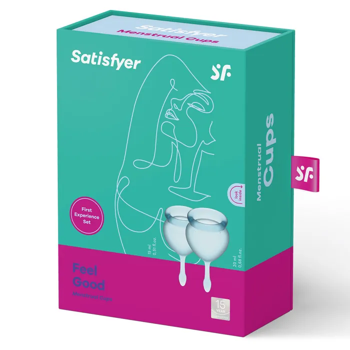 Satisfyer Vibrators Satisfyer Feel Good Silicone Menstrual Cups 2Pack