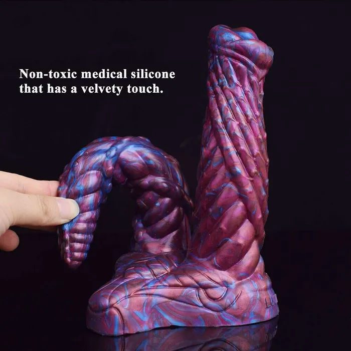 AELORIA Double Penetration Ribbed Demon Dildo DirtyToyz Female Sex Toys AELORIA Double Penetration Ribbed Demon Dildo DirtyToyz Female Sex Toys