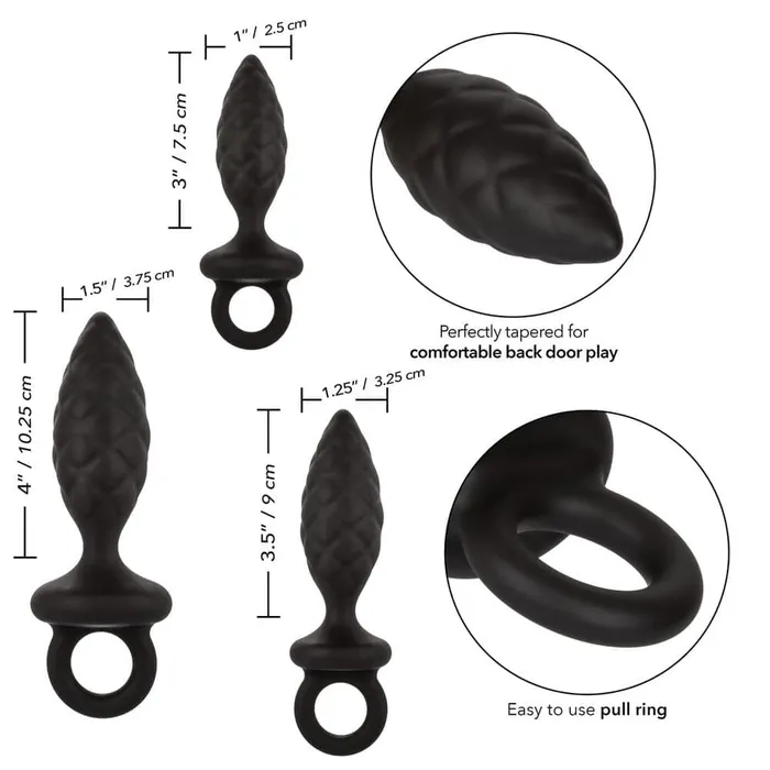 California Exotic Male Sex Toys 3 Piece Silicone Anal Probe Kit California Exotic Male Sex Toys 3 Piece Silicone Anal Probe Kit