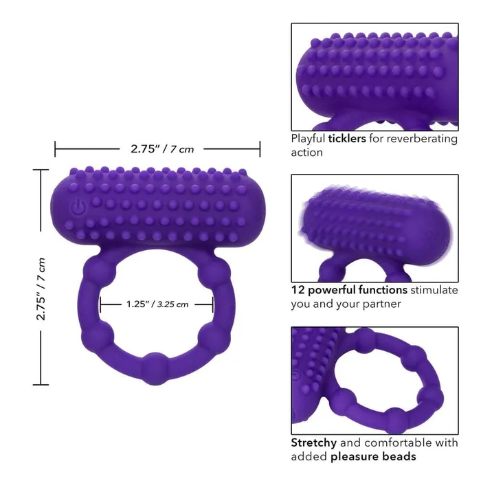 California Exotic Male Sex Toys 5 Bead Maximus Rechargeable Cock Ring