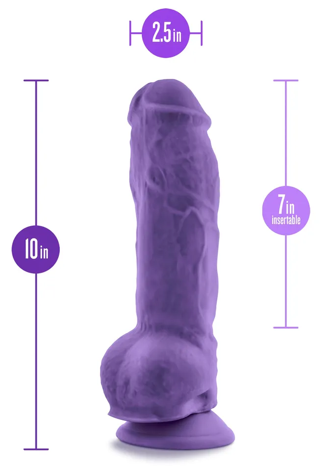 Dildos Blush Novelties Au Naturel Bold Big Boy 10 Inch Dildo Purple Dildos Blush Novelties Au Naturel Bold Big Boy 10 Inch Dildo Purple