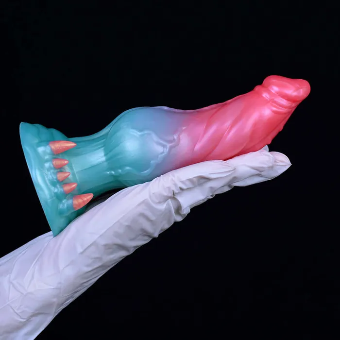 DirtyToyz Dildos 732Inch Augus the Alien Wolf Animal Dildo with Large Knot and Demon Claws