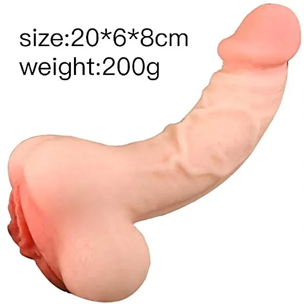 Domlust Male Sex Toys Silicone Pcoket Pussy Penis Sleeve Realistic Dildo 3D Lifelike Textured Male Masturbator Sweatshirt