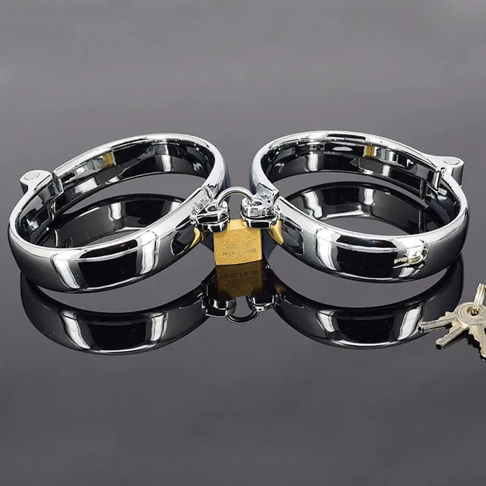 Female Sex Toys eprolo High Quality Metal Handcuffs with Lock Key