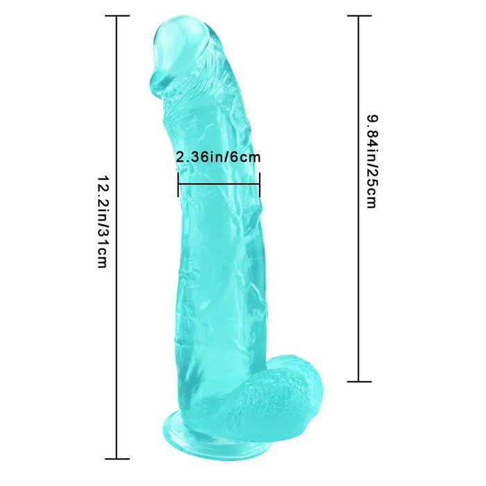 12 inch green huge thick dildo Dildos