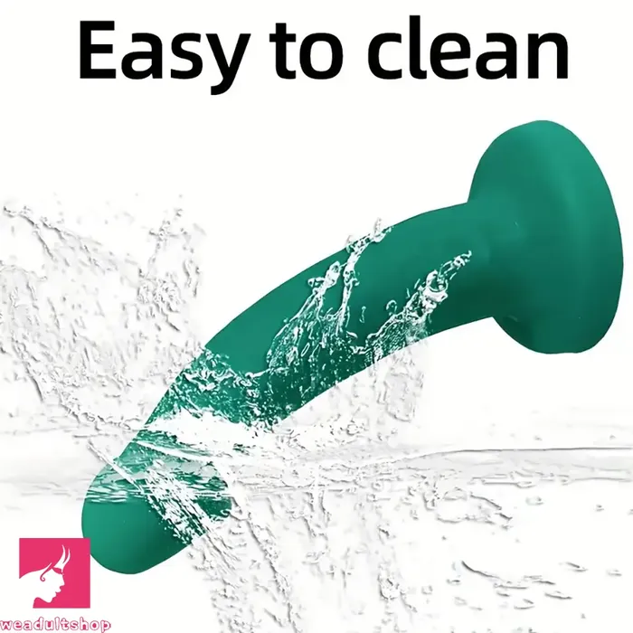 649in Soft Silicone Green Curved Shaft Real Dildo For GSpot Stroker Weadultshop Dildos