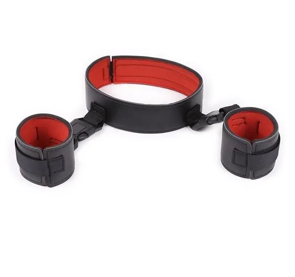 7257DL Padded Connected Collar to Wrist Cuff Set MEGA Deal Idea Couples