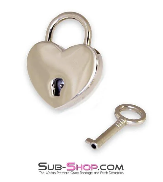 9735K Under Lock Key Chrome Heart Padlock MEGA Deal SubShop Bondage and Fetish Superstore Dildos