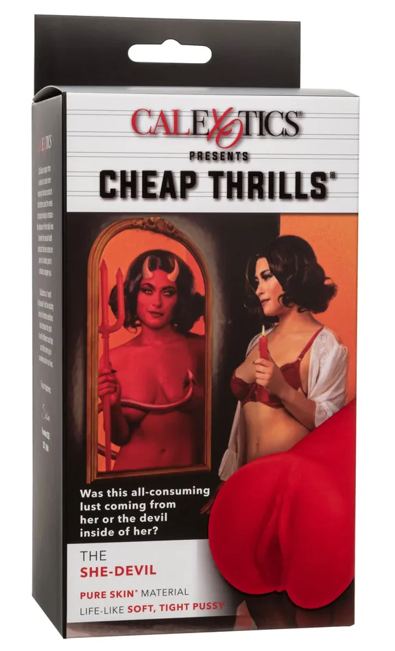 CalExotics Vibrators Cheap Thrills the She Devil Red CalExotics Vibrators Cheap Thrills the She Devil Red