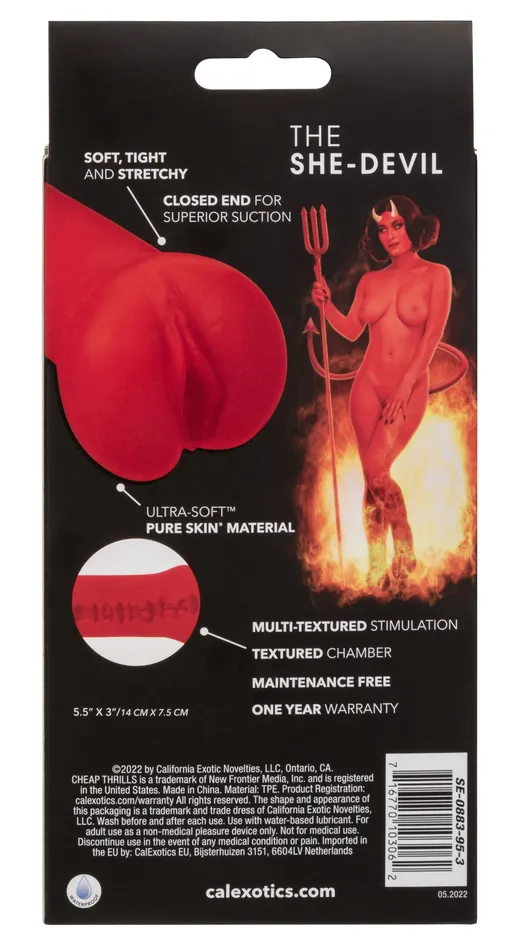 CalExotics Vibrators Cheap Thrills the She Devil Red CalExotics Vibrators Cheap Thrills the She Devil Red