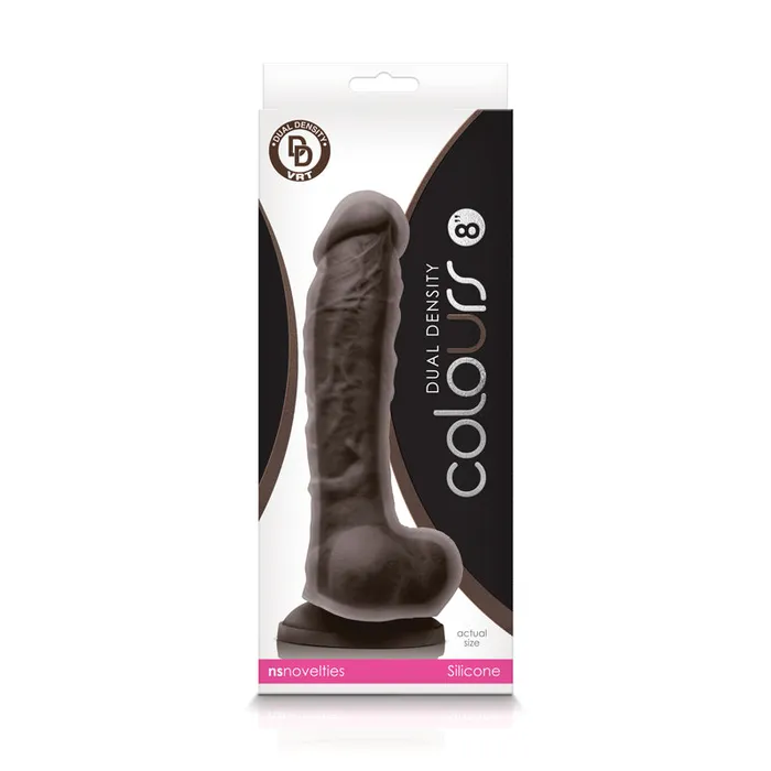 Dildos Nsnovelties Colours Dual Density 8Inch Dildo Soft Firm and Fun Adventure Toy