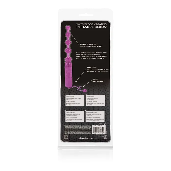 Female Sex Toys Calexotics Glittery Beaded Vibrating Wand for Magical Playtime Adventures