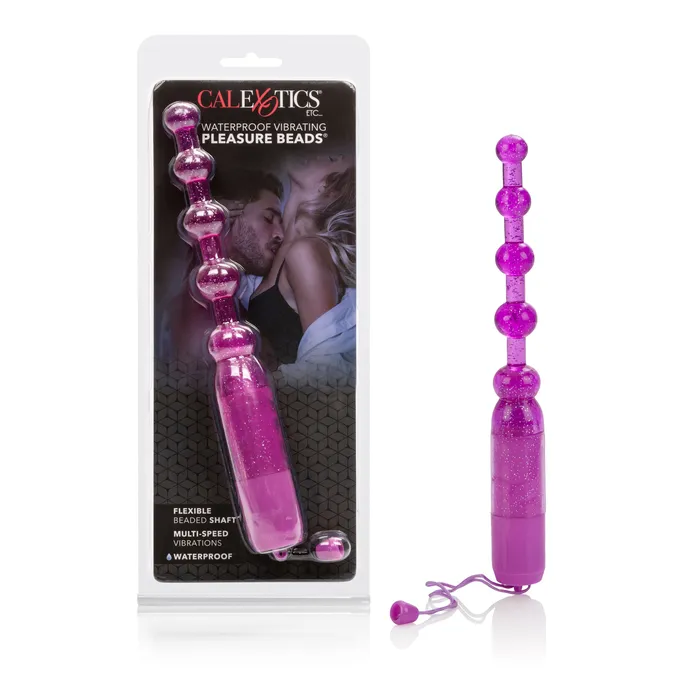 Female Sex Toys Calexotics Glittery Beaded Vibrating Wand for Magical Playtime Adventures