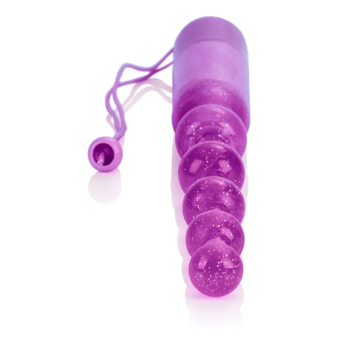 Female Sex Toys Calexotics Glittery Beaded Vibrating Wand for Magical Playtime Adventures