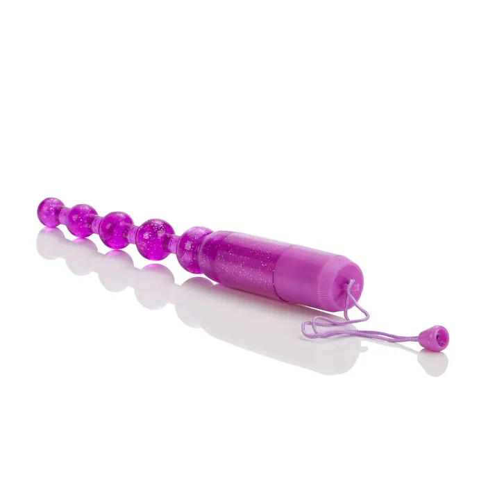 Female Sex Toys Calexotics Glittery Beaded Vibrating Wand for Magical Playtime Adventures