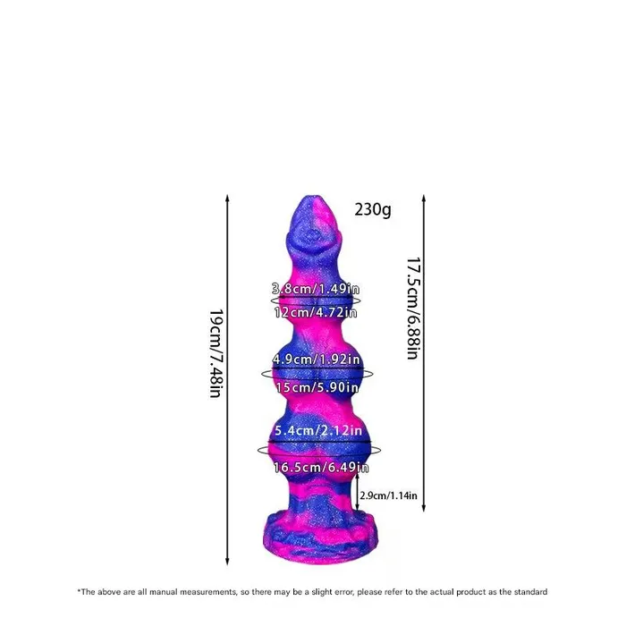 Huge Colorful Dog Wolf Monster Dildo Dildos