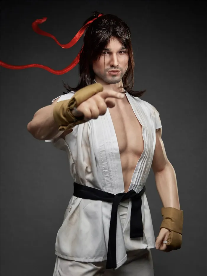 Male Sex Toys Irontech Doll F234176cm 5ft940kg Street Fighter Femboy Silicone Male Anime Sex Doll Irontech Doll