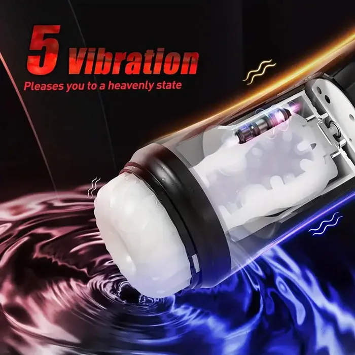 Male Sex Toys Steelcan 3 in 1 Thrusting Vibrating Automatic Male Masturbator Weadultshop