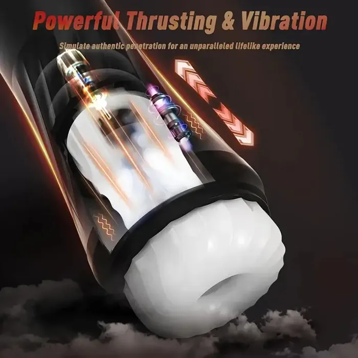Male Sex Toys Steelcan 3 in 1 Thrusting Vibrating Automatic Male Masturbator Weadultshop