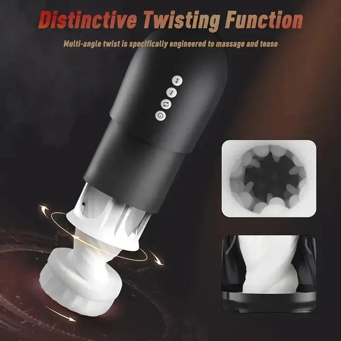 Male Sex Toys Steelcan 3 in 1 Thrusting Vibrating Automatic Male Masturbator Weadultshop