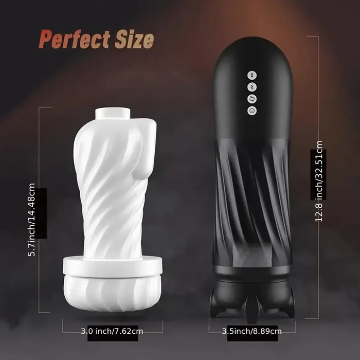 Male Sex Toys Steelcan 3 in 1 Thrusting Vibrating Automatic Male Masturbator Weadultshop