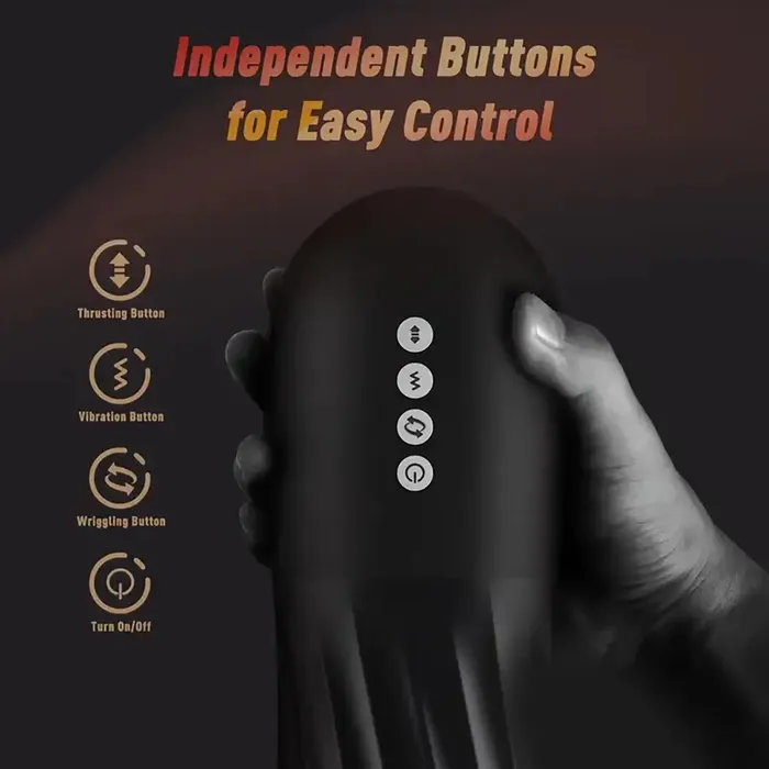 Male Sex Toys Steelcan 3 in 1 Thrusting Vibrating Automatic Male Masturbator Weadultshop