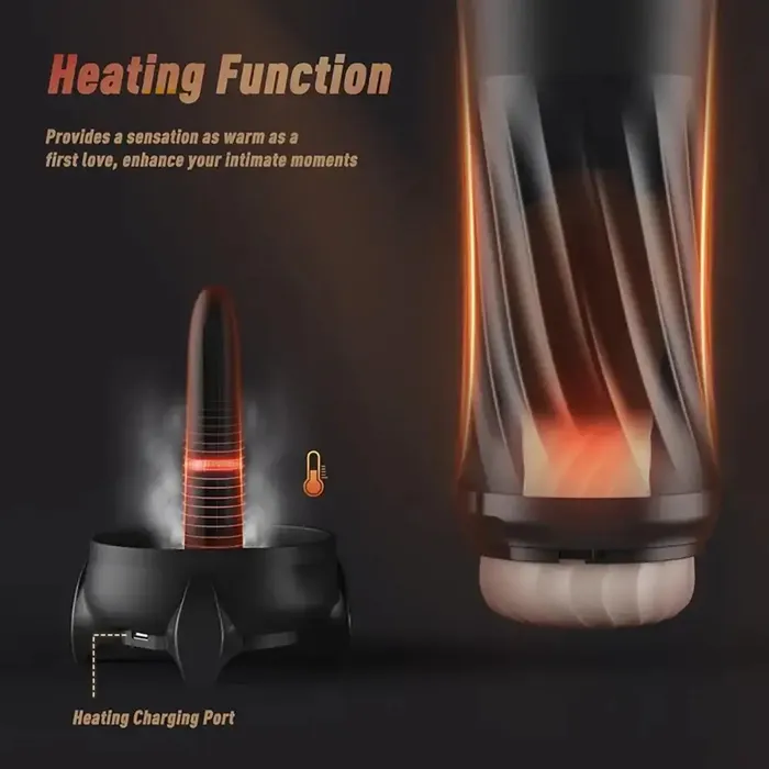 Male Sex Toys Steelcan 3 in 1 Thrusting Vibrating Automatic Male Masturbator Weadultshop