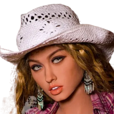 Male Sex Toys WM Doll Head H028 Mysterious Sex Doll Head with Curly Hair 373
