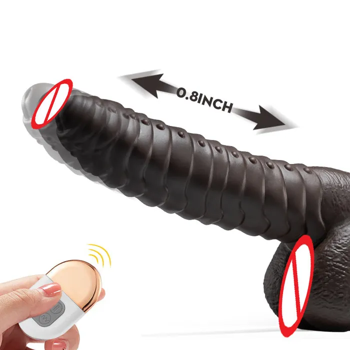 Female Sex Toys Lurevibe Lurevibe Telescopic Dildo Silicone Realistic Big Fake Penis Dildo Vibrator