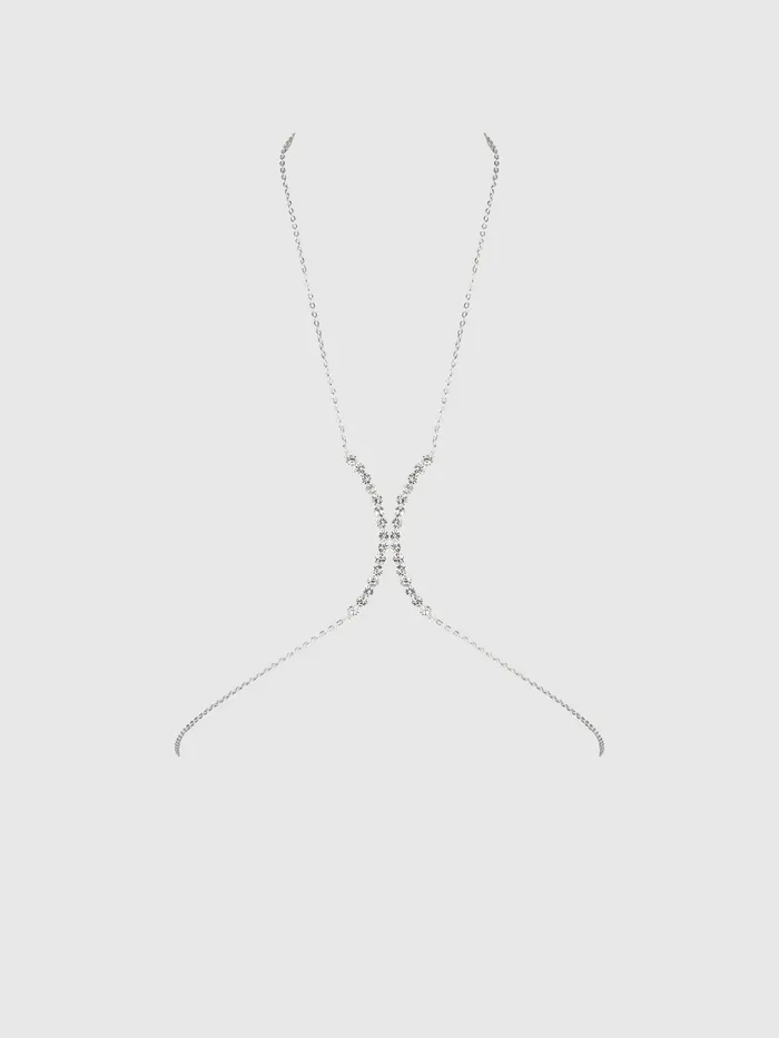 Fredericks of Hollywood Vibrators Ziggy Rhinestone Cleavage Hugging Bodychain
