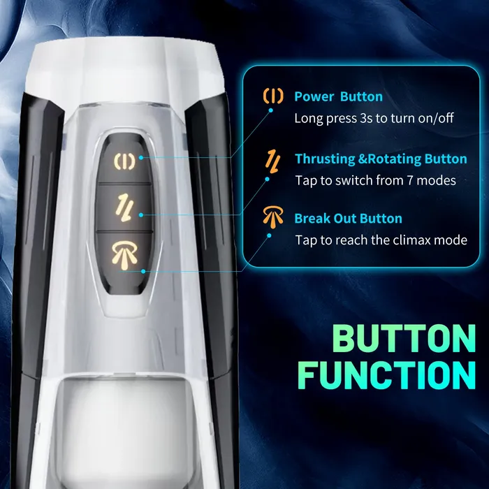 Lurevibe Male Sex Toys Lurevibe Mecha Warrior Fully Automatic Aircraft Cup Male Telescopic Sucking And Pronouncing Masturbation Device